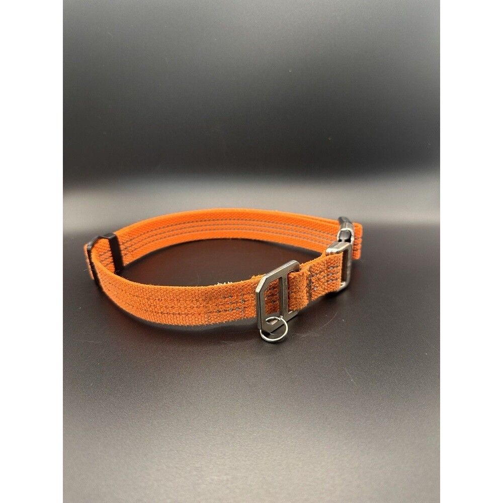 Carhartt Tradesman Dog Collar Hunter Orange Reflective Rugged Size Large 18”-26” - Picture 3 of 7